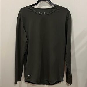 BYLT Men's Long Sleeve Shirt - Olive Size Medium
